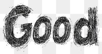 PNG Good retro photocopy stipple text word art.