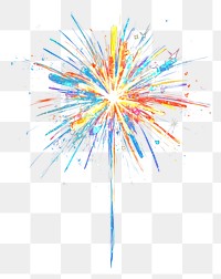 PNG Colorful glitter firework single fireworks illustration colors.