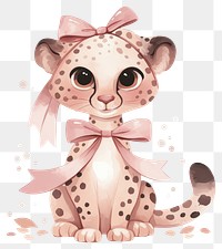 PNG Coquette cheetah art illustration animal.