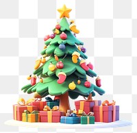 PNG Cartoon Christmas tree with gifts christmas colorful christmas tree.