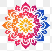 PNG Indian Diwali pattern flower  