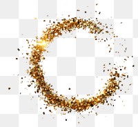 PNG Gold spiral confettis celebration decoration sparkling.