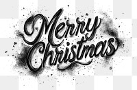 PNG Handwritten calligraphy of Merry Christmas illustration typography christmas.