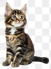 PNG Kitten sit animal cute cat.