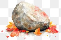 PNG River Stone illustration watercolor autumn.