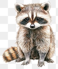 PNG Raccoon raccoon illustration watercolor.