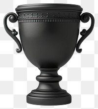 PNG Black trophy cup illustration achievement.