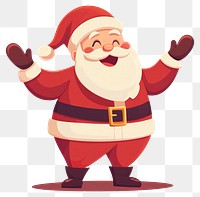 PNG Santa Claus with happy illustration santa white.