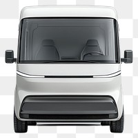 PNG White concept delivery van transportation vehicle modern.