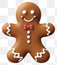 PNG Christmas gingerbread man cookie christmas dessert sweets.