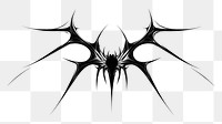 PNG Spider web design white art.