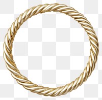 PNG Gold ornament circular twisted.