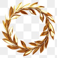 PNG Gold Striped Wreath gold wreath design.