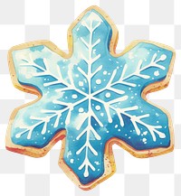 PNG Cookie snowflake dessert sweets.