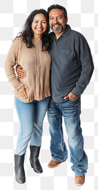 PNG Hispanic couple happy clothing portrait.