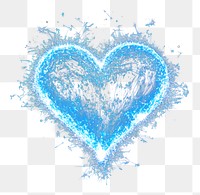 PNG Blue heart firework background symbol astronomy.