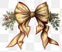 PNG Christmas gold ribbon illustration christmas design.