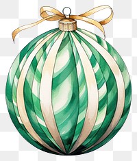 PNG A christmas ball shape green celebration. 