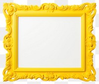 PNG Yellow frame decorative letterbox.