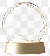 PNG Snow Globe lights modern glass.