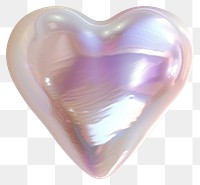 PNG Coquette heart shape white pearl accessories iridescent pearl-like.