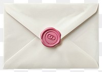 PNG Coquette white envelope pink wax stationery.