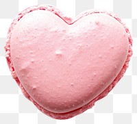 PNG Coquette heart shape macaron dessert sweets pink.