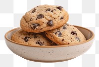 PNG Cottagecore chocolate chip cookies with cute dish sweets confectionery homemade.