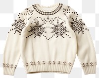 PNG Snowflake sweater clothing knitwear apparel.