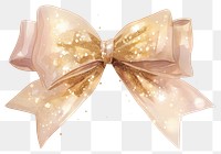 PNG Brown coquette bow illustration sparkling accessories.