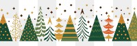 PNG Border christmas trees backgrounds pattern plant.