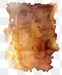 PNG Watercolor of stain backgrounds paper brown.