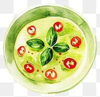 PNG Food illustration watercolor vibrant.