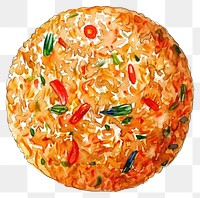 PNG Food illustration watercolor fried.