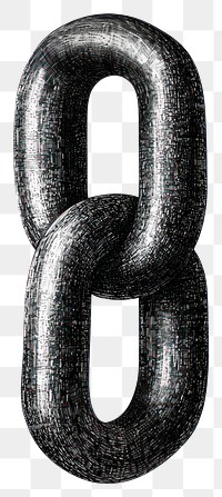 PNG Chain retro photocopy stipple effect white illustration industrial.