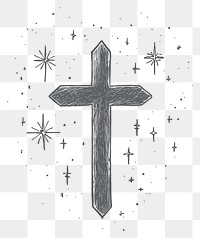 PNG Cross illustration background celestial.