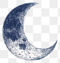 PNG Moon illustration celestial night.