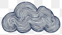 PNG Cloud illustration drawing line.