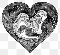 PNG Celestial illustration of Heart with Galaxy Swirls heart galaxy white.