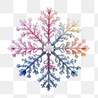 PNG Snowflake colorful colorful snowflake accessories.