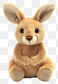 PNG Plush kangaroo plush cute toy.