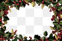 PNG A christmas border background leaves leaf.