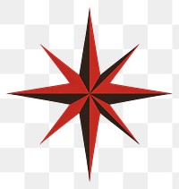 PNG A solid red blink star shape illustration symbol navigation.