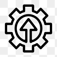 PNG Gear illustration symbol vector.