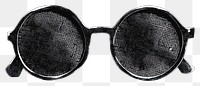 PNG Sunglasses retro photocopy stipple effect accessories accessory round.