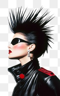 PNG Metalic Virtual Punk hair punk illustration.