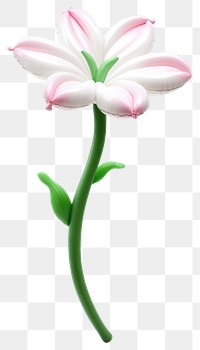 PNG Lily balloon flower design.