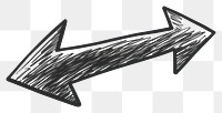 PNG Arrow illustration symbol sketch.