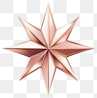 PNG Rose gold star rose illustration decorative.