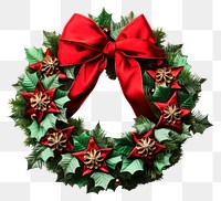 PNG Christmas wreath green red white background. AI generated Image by rawpixel.